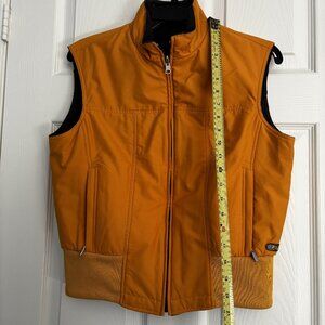 Reversible Women's Fila Mustard and Grey Vest: Size XS/S